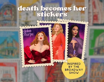 Death Becomes Her Broadway Vinyl Sticker | Jennifer Simard, Megan Hilty, Michelle Williams musica