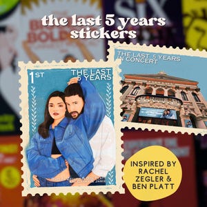 Sticker afgelopen 5 jaar | Rachel Zegler en Ben Platt als Cathy en Jamie