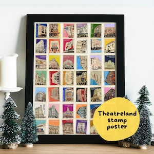 London Theater Poster | Theaterland A4 Druck - Les Miserables, Wicked Poster, Zurück in die Zukunft,Hadestown