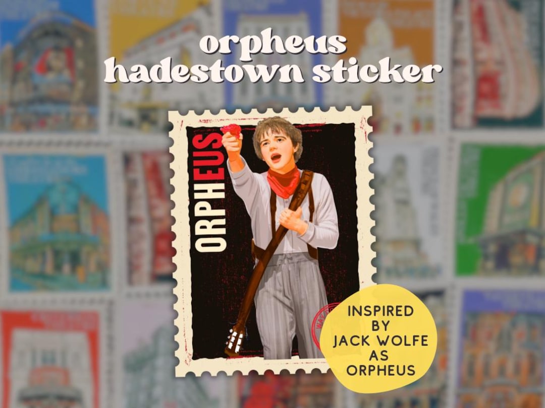 Jack Wolfe as Orpheus Vinyl Sticker | Hadestown West End and
