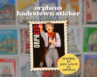 Jack Wolfe as Orpheus Vinyl Sticker | Hadestown West End and Broadway sticker