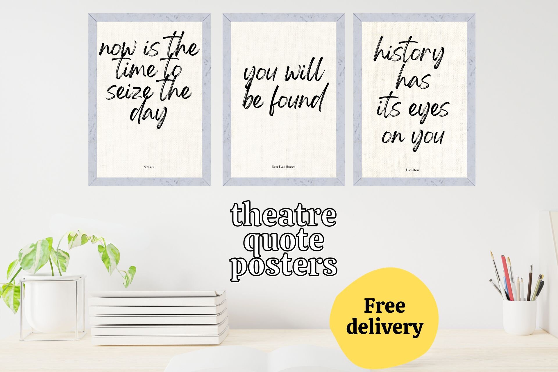 Musical Theatre Quote Print Dear Evan Hansen Six the Musical Les Miserables Hamilton Theatre Fan Gift Etsy