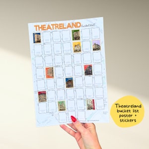 Theatreland bucket list print