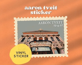 Aaron Tveit London Palladium Vinyl Sticker | Theatre Gift