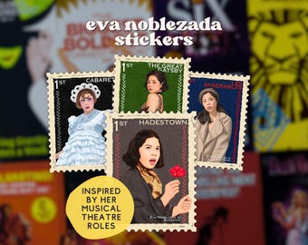 Eva Noblezada Musical Theatre Stickers | Hadestown, Les Miserables, Gatsby