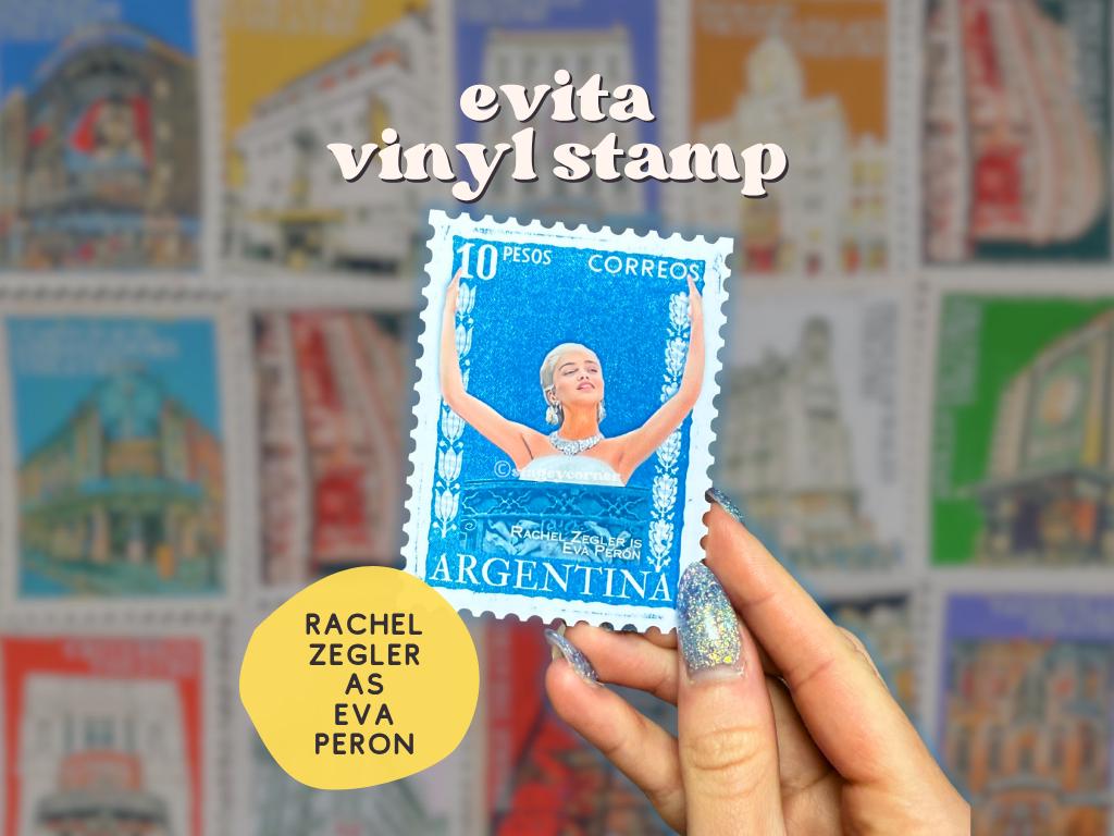 Evita Rachel Zegler vinyl sticker | Eva Perón Rachel Zegler London Palladium inspired sticker