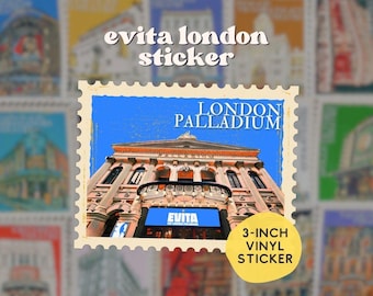 Evita London Palladium theatre vinyl sticker | Rachel Zegler sticker
