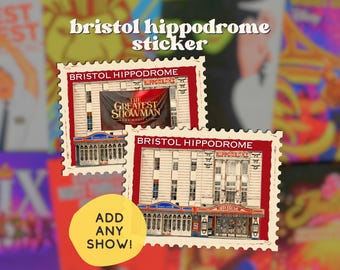 Bristol Hippodrome stamp print | theatre sticker