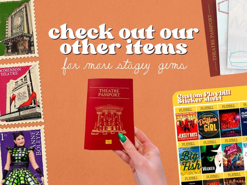 West End Theatre Vinyl Sticker | London Stamp-Inspired Design image 7