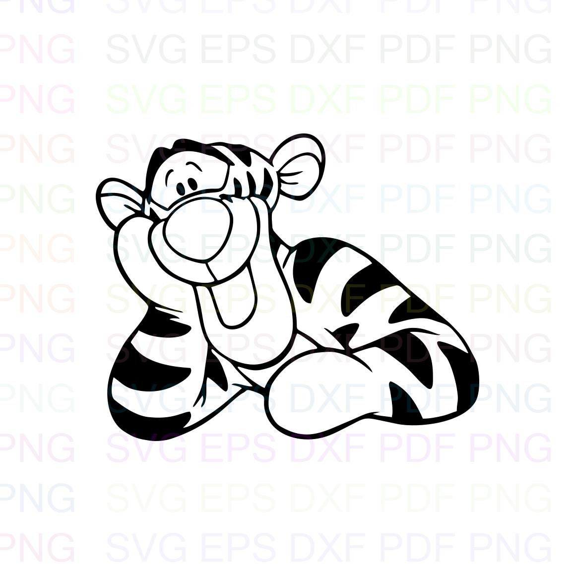 Winnie the pooh outline svg