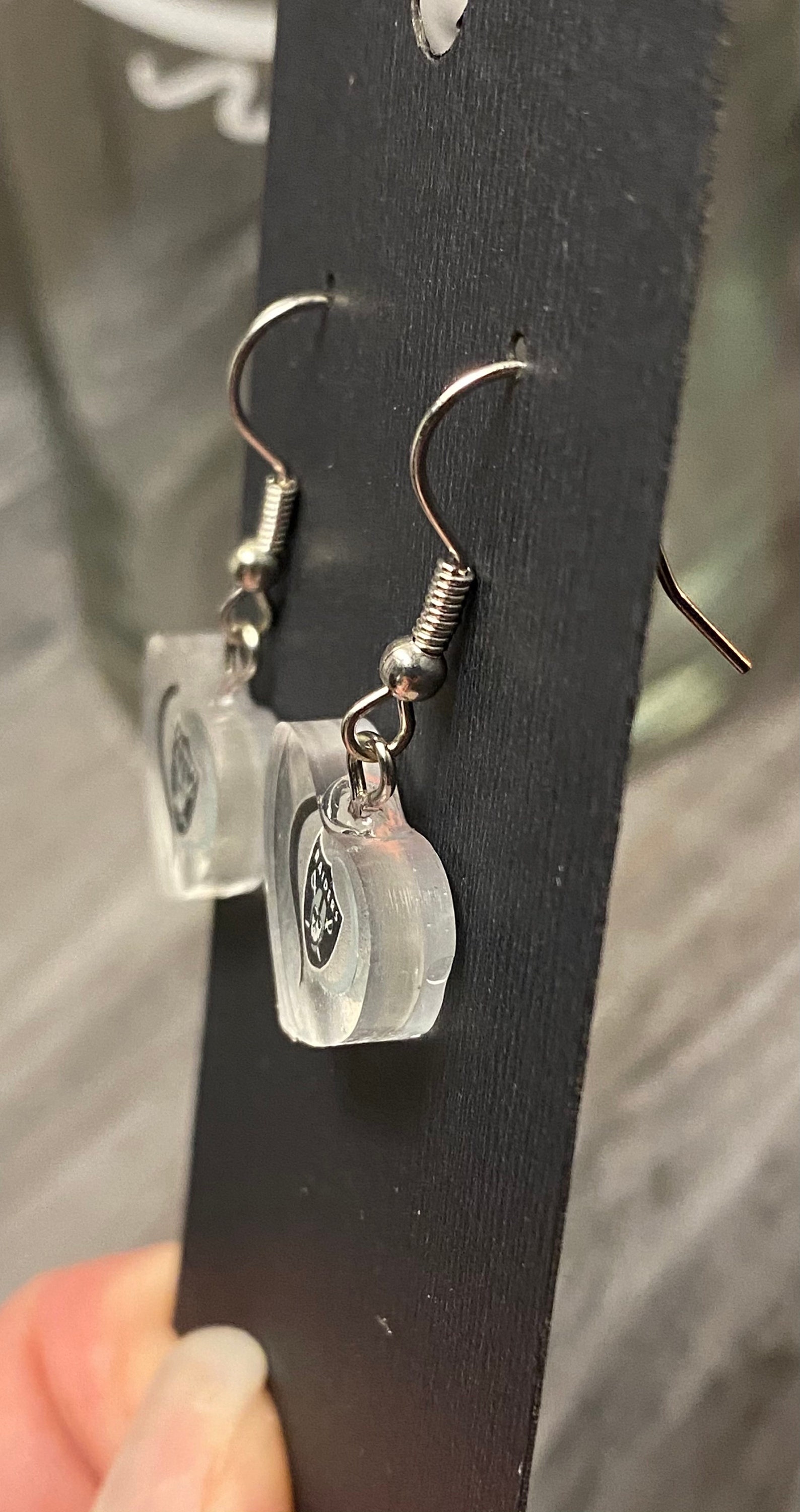 Las Vegas Raiders drop earrings | Etsy Las Vegas Raiders drop earrings | Etsy