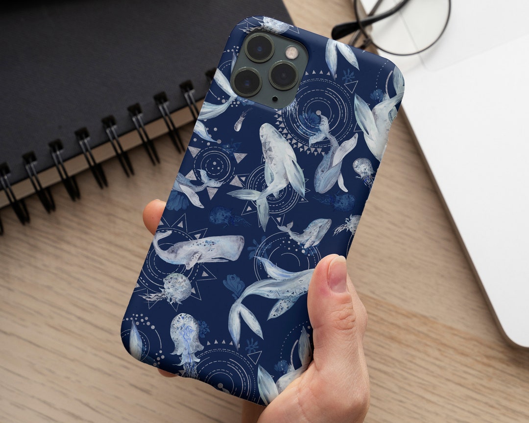 Ocean Animal Phone Case, Whale Phone Case, Aesthetic Sea Life iPhone 14