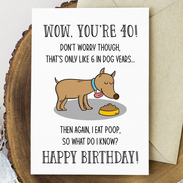 Funny 40th Birthday - Etsy