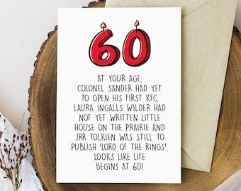 Funny 60th Birthday Card Printable 60th Birthday Gift for Men - Etsy