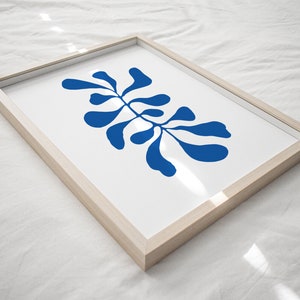 Abstract, Minimalist, Botanical Illustrated Print Poster. Instant Download. Matisse Inspired Illustration.