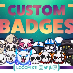 Badges Twitch Commission Streamers Sub-badges
