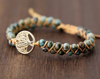 jartc Perles Pour Energy Bracelets Bracelet de Yoga Bracelet DIY Perles en Pierre Bleu Vert Jade 45 Pièces 34CM 8 mm