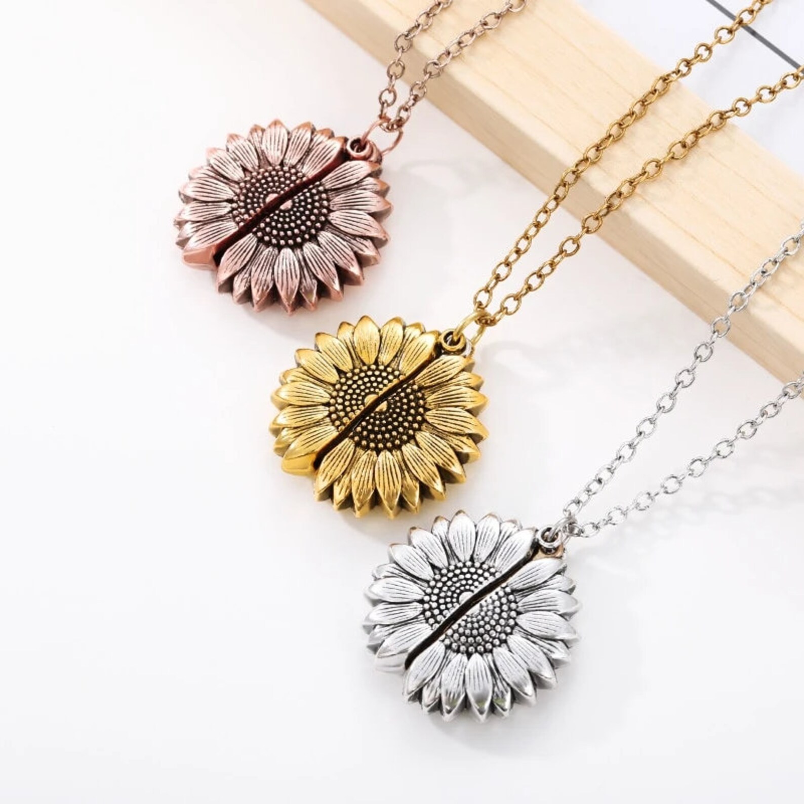 You are My Sunshine Sunflower Necklace Etsy