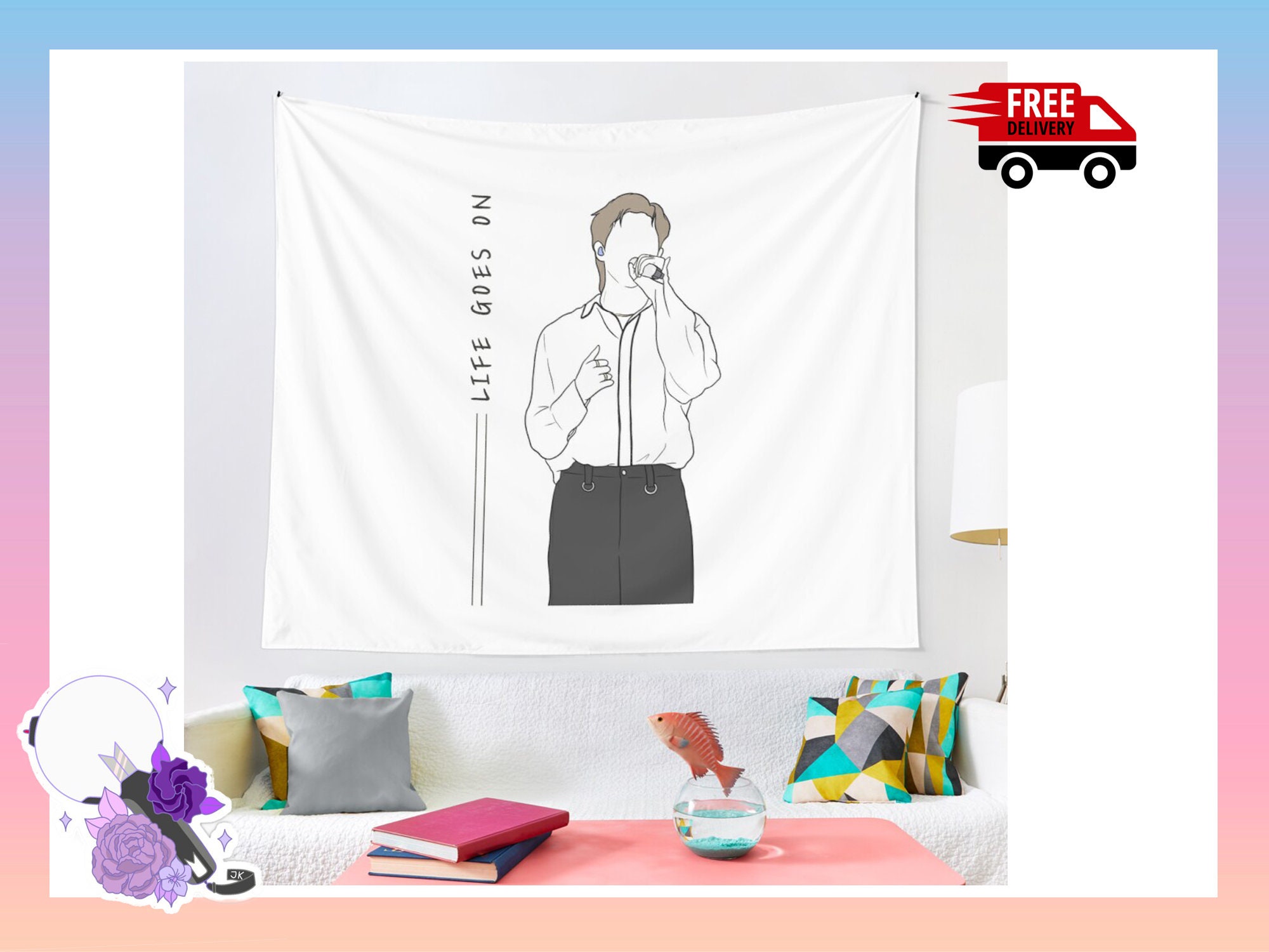 BTS Life goes on BTS Namjoon 2021 Wall Tapestry Gift for ...