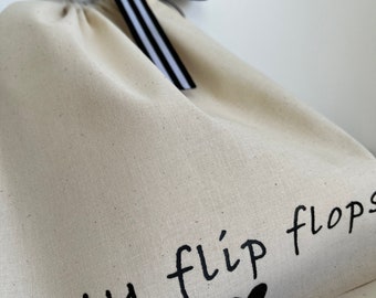 Multi-size shoe bag / canvas organiser bags / travel / dust bags / personalised /cloth bag / eco friendly // storage / birthday / logo