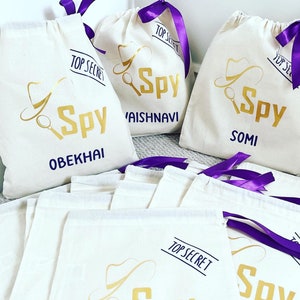 Bespoke party bag / customised canvas bag / various sizes / add your own design / tote bags / customised