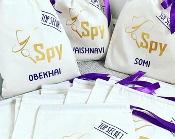 Bespoke party bag / customised canvas bag / various sizes / add your own design / tote bags / customised