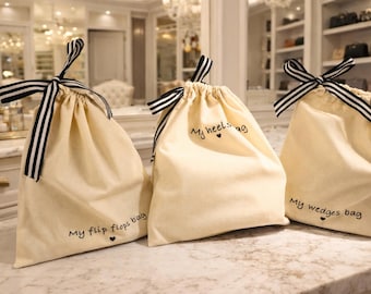 Bolsa para zapatos multitamaño / Bolsas organizadoras de lona / Bolsas de viaje / Bolsas para el polvo / Personalizadas / Bolsas de tela / Ecológicas / Almacenamiento / Cumpleaños / Logotipo