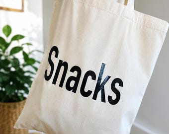 Mums snack bag, snacks tote bag, Mother’s Day gift, mums birthday, funny gift