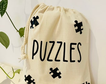 Toy storage bag; design your own / puzzles / teddies / toys sack / organiser / playroom tidy
