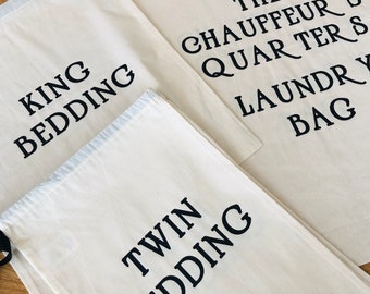 Personalised laundry bags. Various sizes, sustainable and eco-friendly.