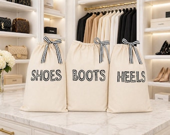 Escritura en bloque Bolsos de viaje, zapatos, botas, cargadores, accesorios en blanco y negro, hechos a mano con cinta