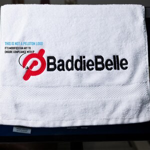 Custom Embroidered Peloton Towel, Personalized Sport Towel