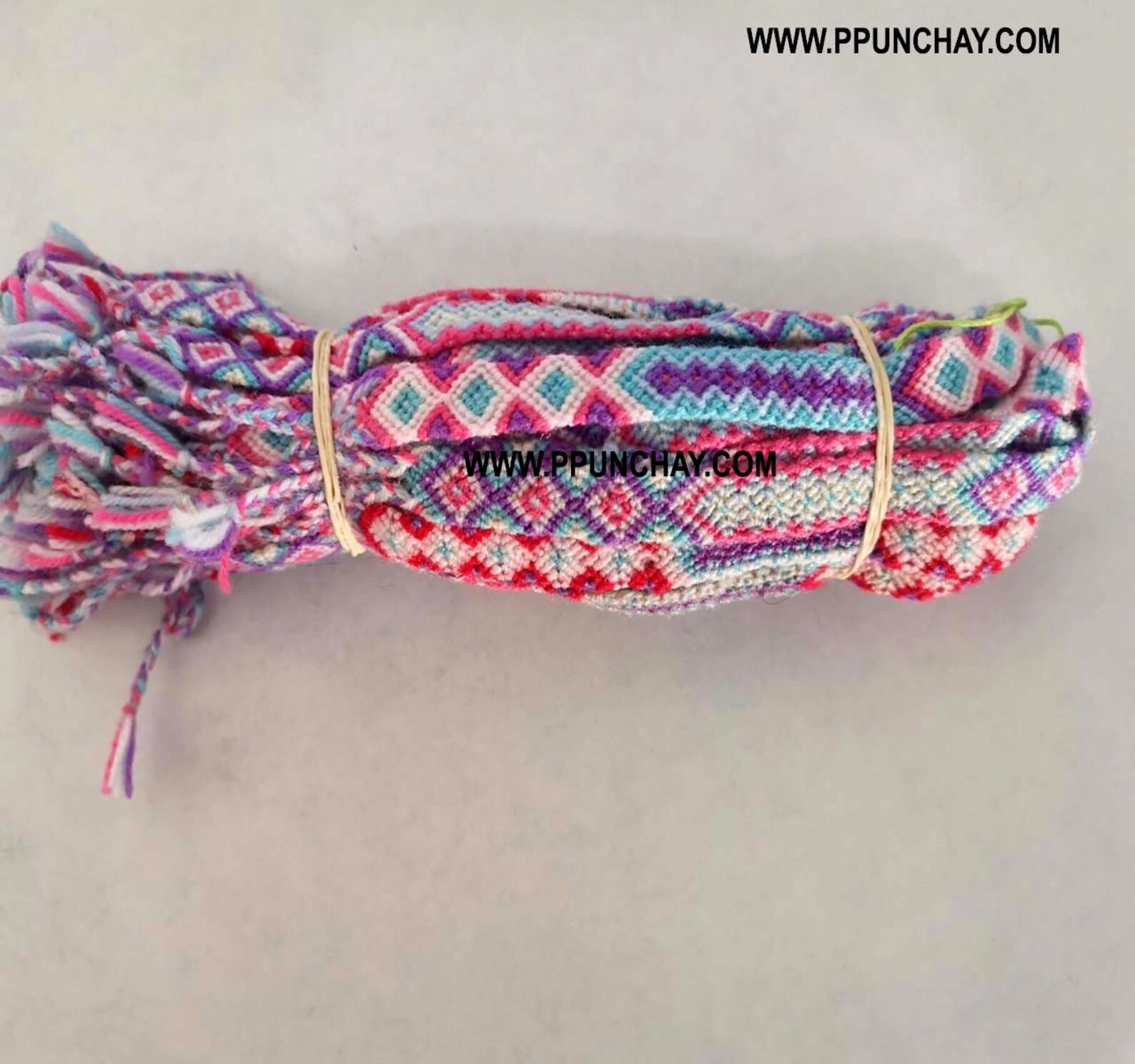 Children Wool Friendship Bracelet Andean Ethnic Ppunchay Peru Etsy