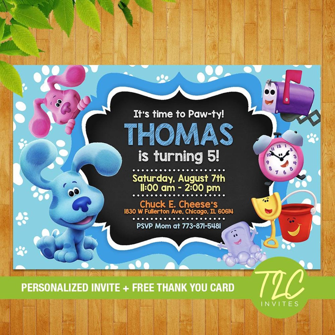 Blue s Clues Invite Blue s Clues Birthday Invitation Etsy blue-s-clues-invite-blue-s-clues-birthday-invitation-etsy