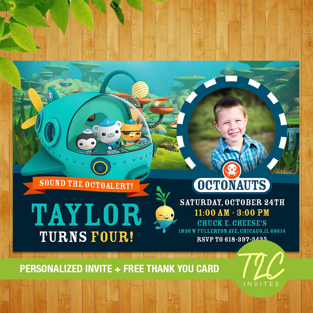 Octonauts Invite Octonauts Birthday Invite Octonauts Etsy