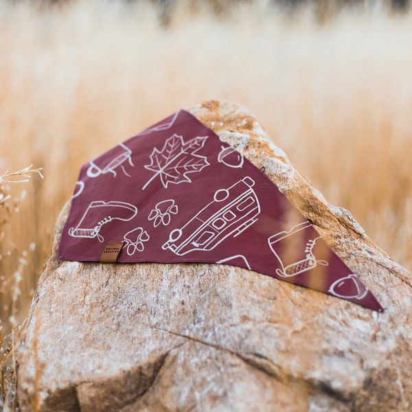 Bandana pour animaux de compagnie de camping | Bandana Campy