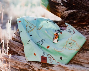 Desert Island Bandana | Cow Skull Pet Scarf