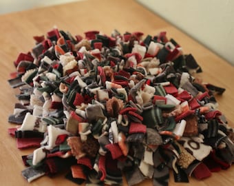 Snuffle Mat | Pet enrichment toy | Recycled Scrap Fabric Snuffle Mat | Ready To Ship