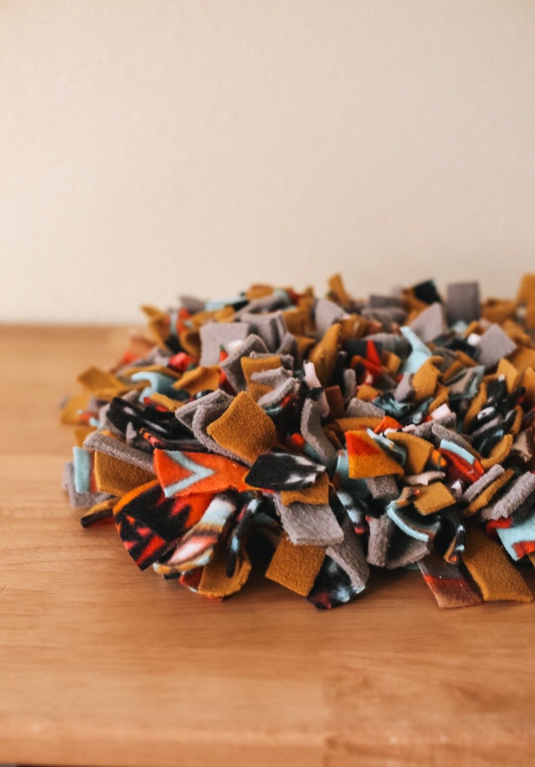 Snuffle Mat Pet Enrichment Toy Recycled Scrap Fabric Snuffle Mat Ready