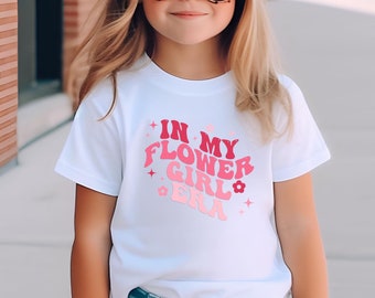 In My Flower Girl Era Cotton Bodysuit or Toddler Tee