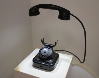 A Light Conversation - An old rotary phone turned into a lamp
