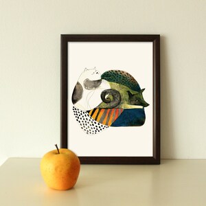 Gesigneerde fine art print van originele aquarel tekening