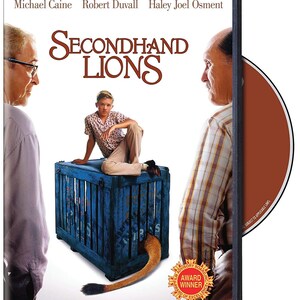 Secondhand Lions (DVD) - Heartwarming Family Comedy Starring Robert Duvall and Michael Caine, New and Sealed, Free US Shipping