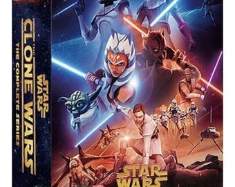 Star Wars: The Clone Wars Season 1-7 Complete Series [DVD, 25 Disc Set] Region 1 for US/Canada, New & Sealed, Free US Shipping