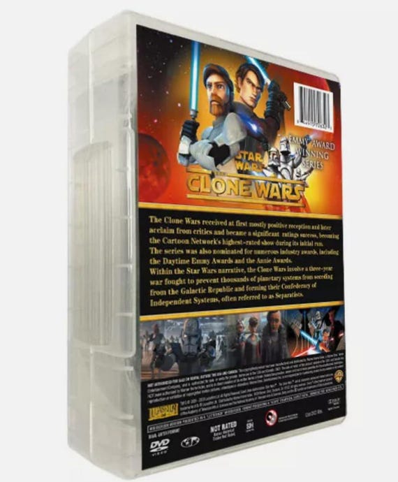 Star Wars: The Clone Wars Season 1-7 Complete Series [DVD, 25 Disc Set]  Region for US/Canada, New Sealed, Free US Shipping