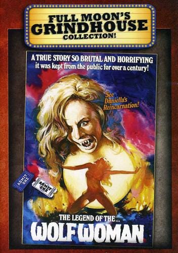 The Legend of the Wolf Woman [DVD, 1976 Movie] Region 1 for US/Canada, New & Sealed, Free Shipping