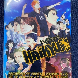 Haikyuu!! Haikyu! Season 1-4 (4 Movies + 5 OVA) Complete Series