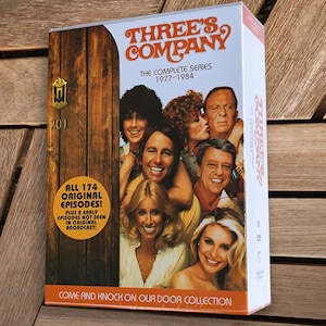 Three's Company: The Complete Series (DVD, 29-Disc) Region 1 US/Canada Gift for Movie Lover Complete DVD Movie Series New And Sealed