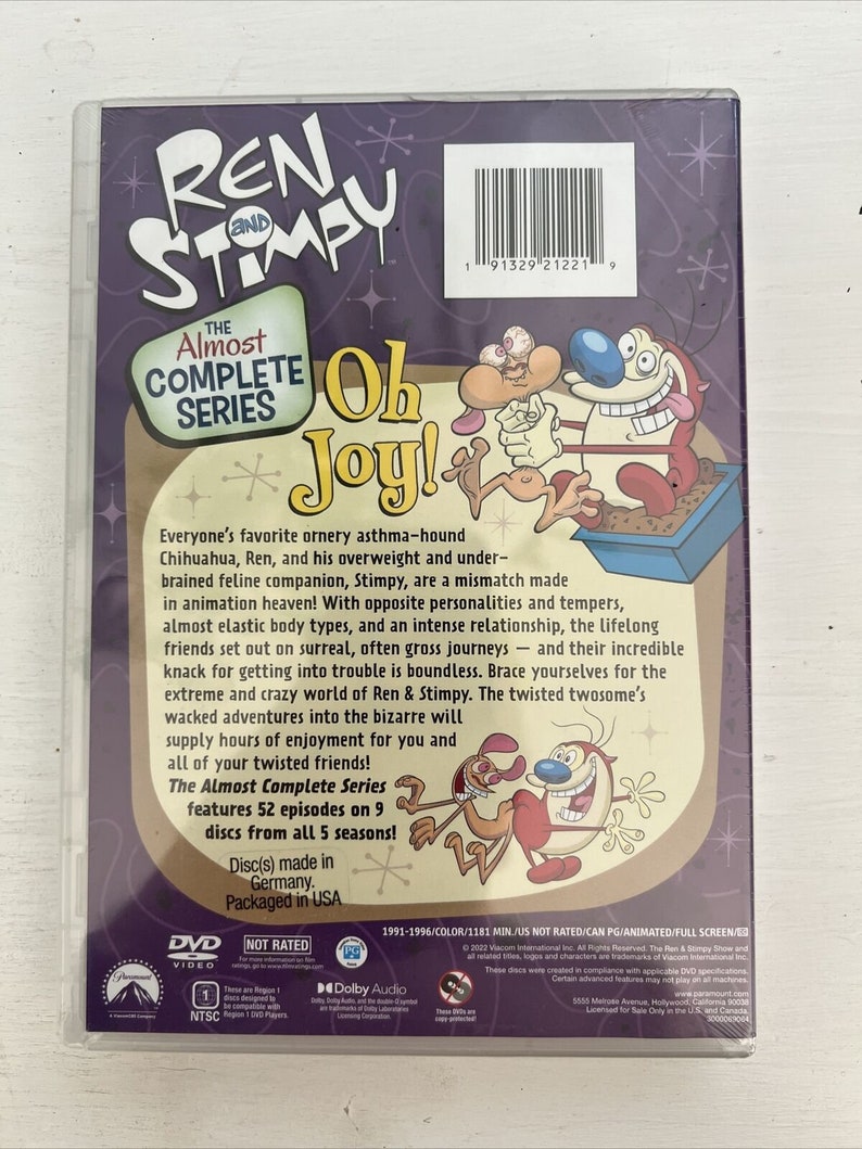 New DVD the Ren & Stimpy Show the Almost Complete Series Etsy