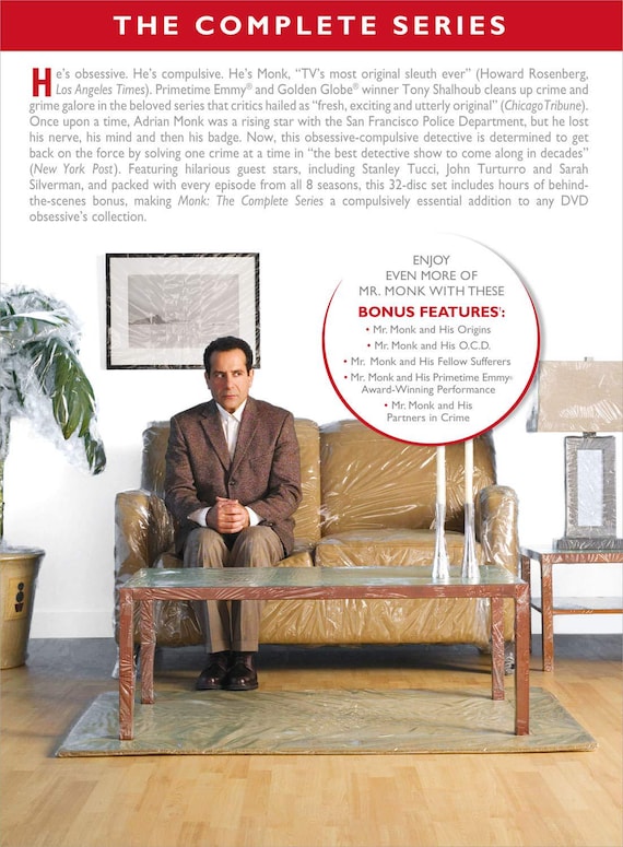 Monk: Complete DVD Movie Series Collection (DVD 32-disc Box